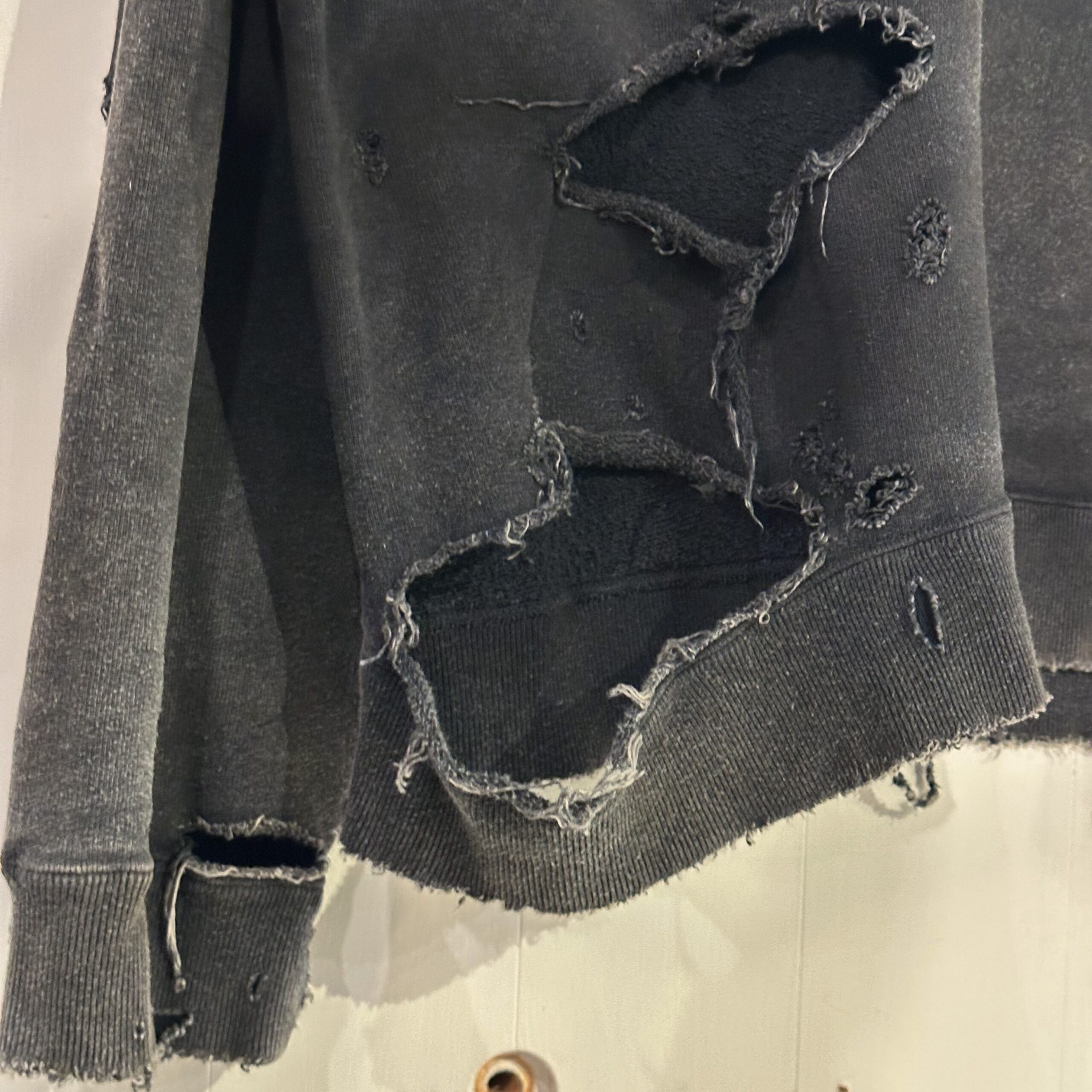 ANCELLM】”CRASH UNEVEN OVER SWEAT SHIRT” | CIENTO BLOG