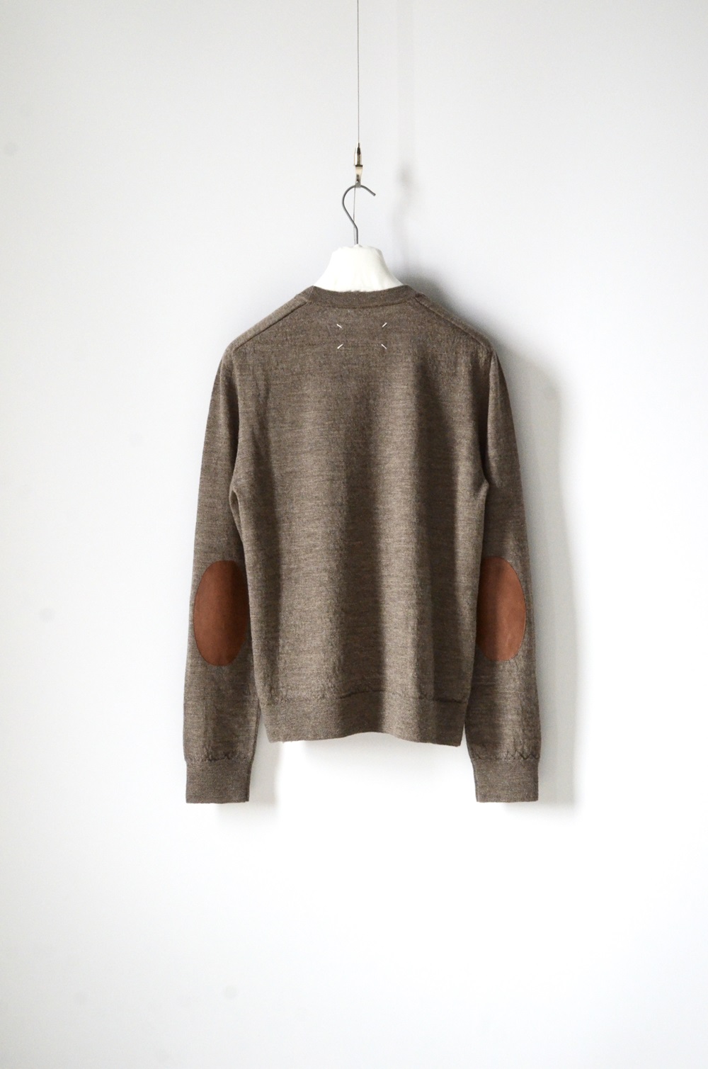 maison margiela メゾンマルジェラLバーガンディエルボーパッチ - トップス