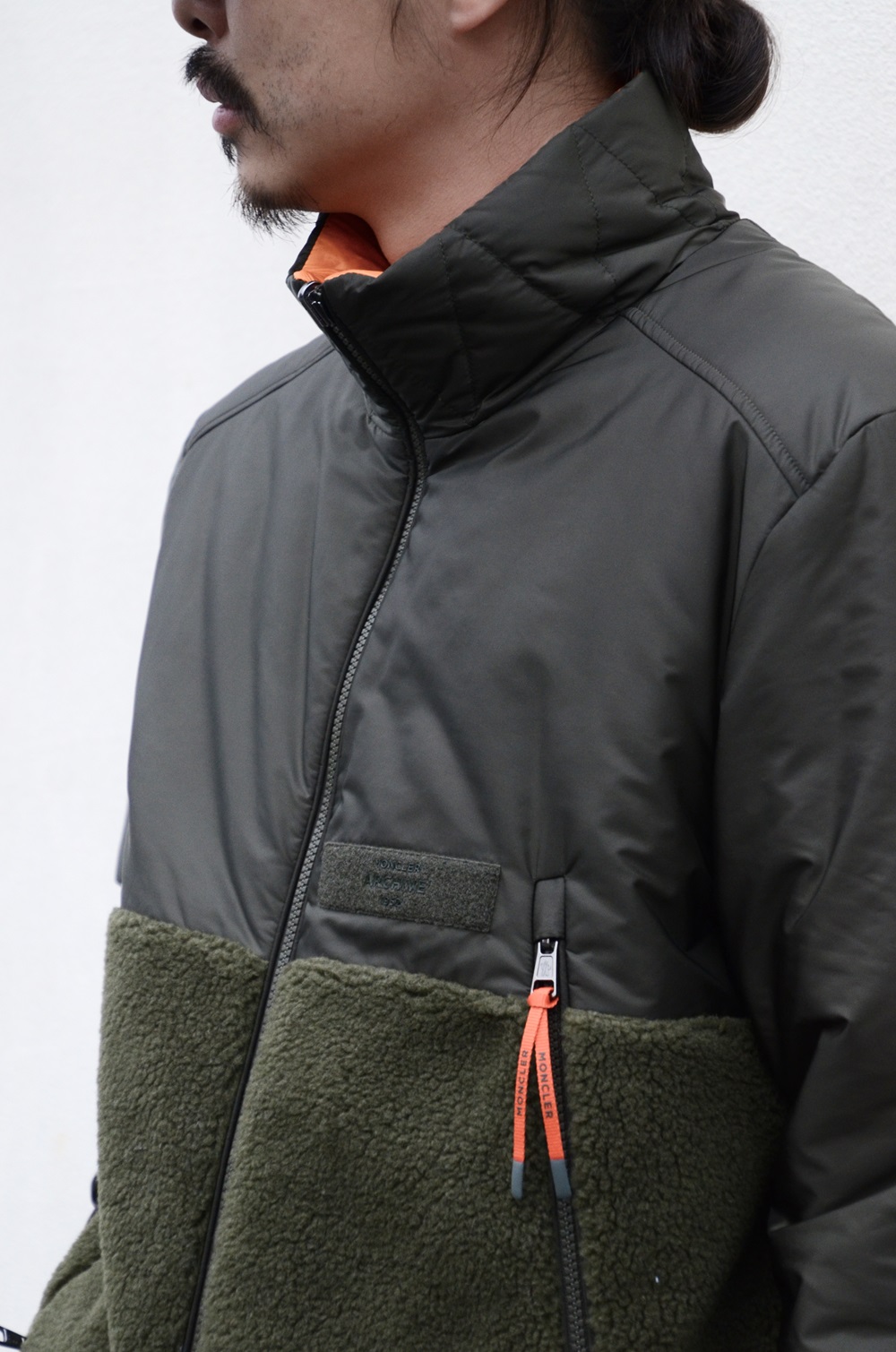 モンクレール moncler フリース リバーシブル L 激しく