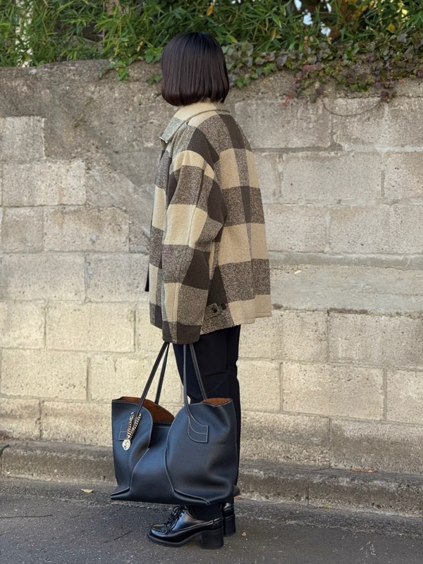 BUFFALOBOBS２連バックルスタンドネックファーコート BuffaloBobs ビッグシルエット ファー ブルゾン