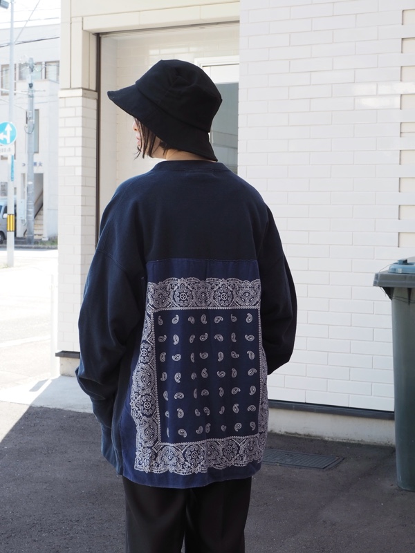 【REMI RELIEF/レミレリーフ】 BANDANA カーディガン　ブラック REMI RELIEF/レミレリーフ】 BANDANA カーディガン