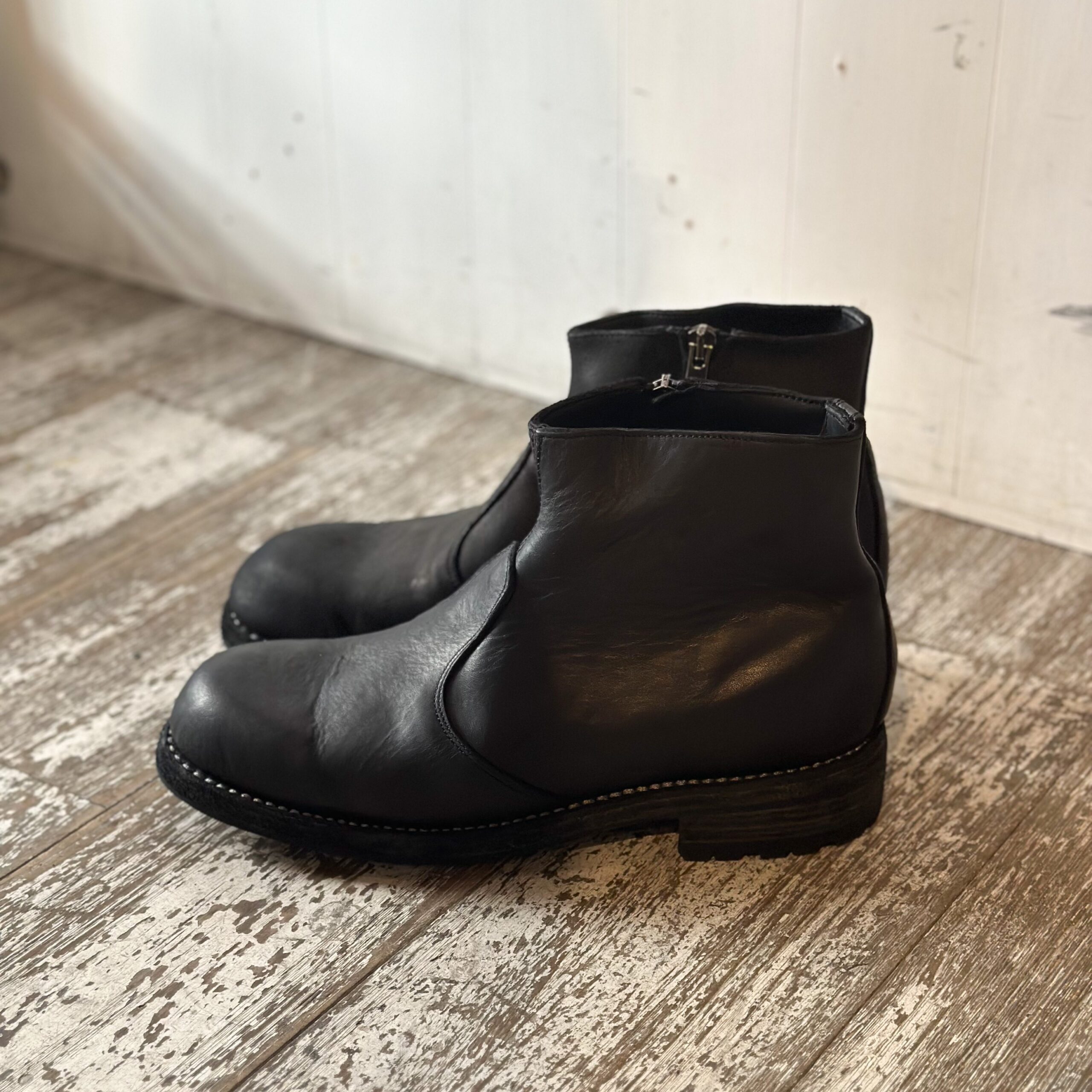 REPRODUCTION OF FOUND ミリタリーブーツ 茶 size41(25.5-26.0) リプロダクションオブファウンド 別注 リプロダクションオブファウンド ミリタリーブーツ ジップ