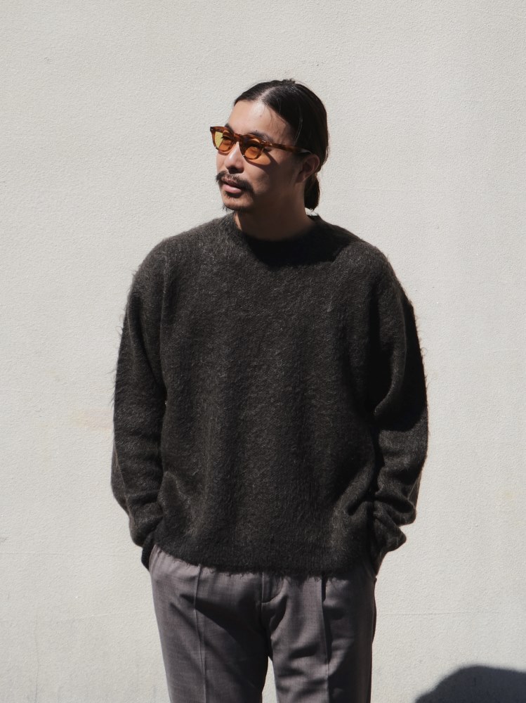 YOKE 24AW モヘアニットシャツ　ブラウン　サイズ2 BRUSHED MOHAIR KNIT SHIRT | YOKE(ヨーク) / トップス ニット