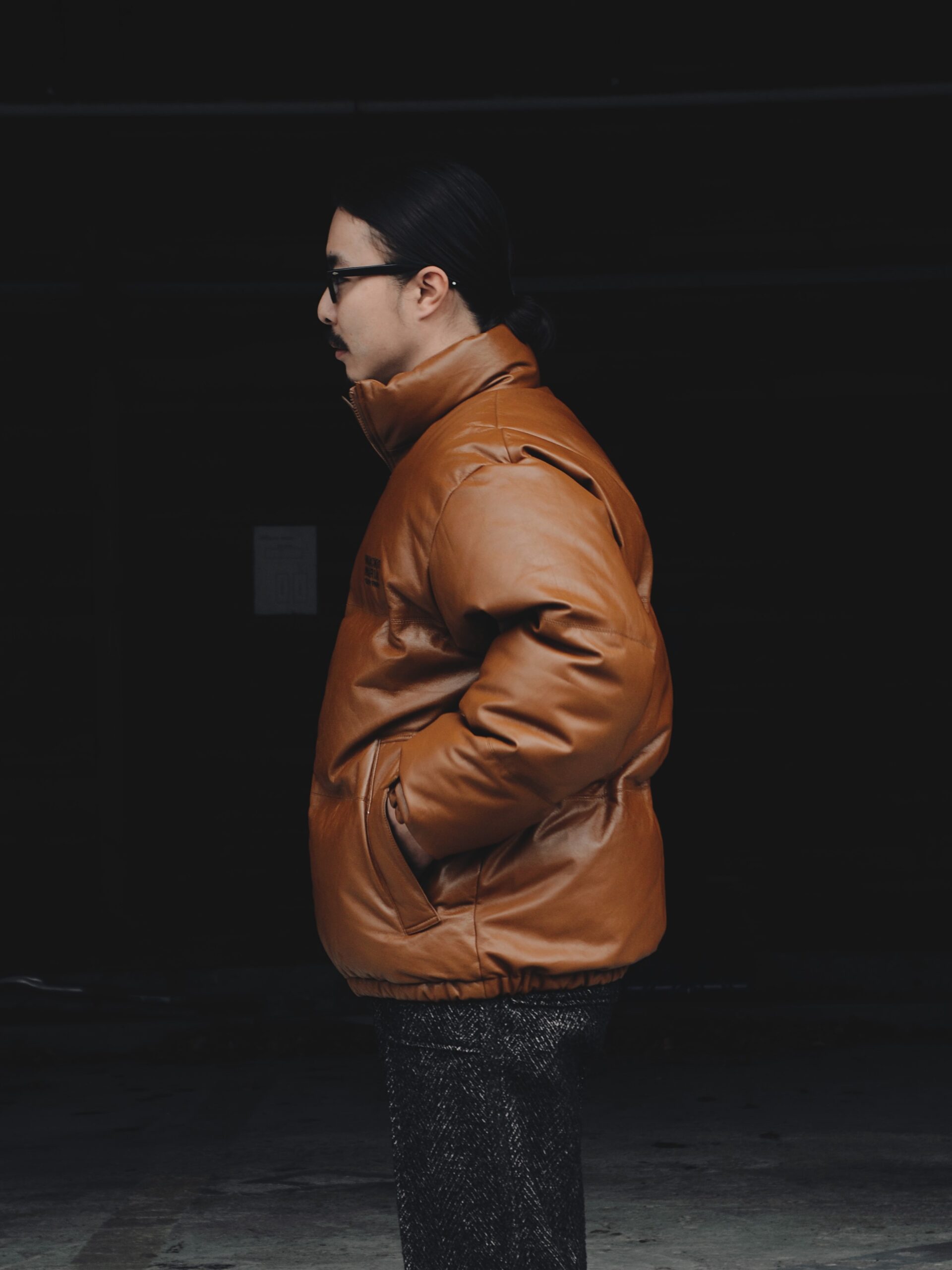 WACKO MARIA LEATHER DOWN JACKET (TYPE-2