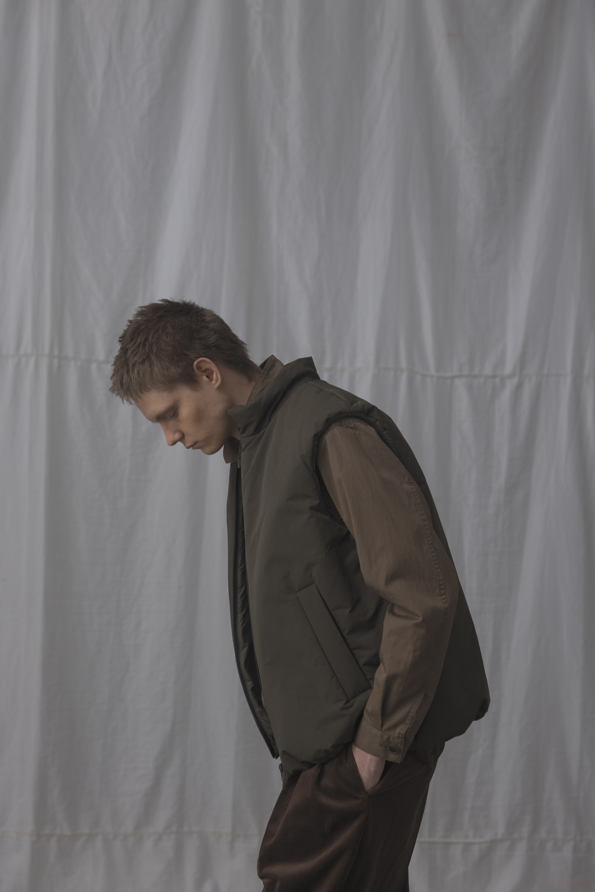 French いく vintage work gilet フランス ジレ シンチバック