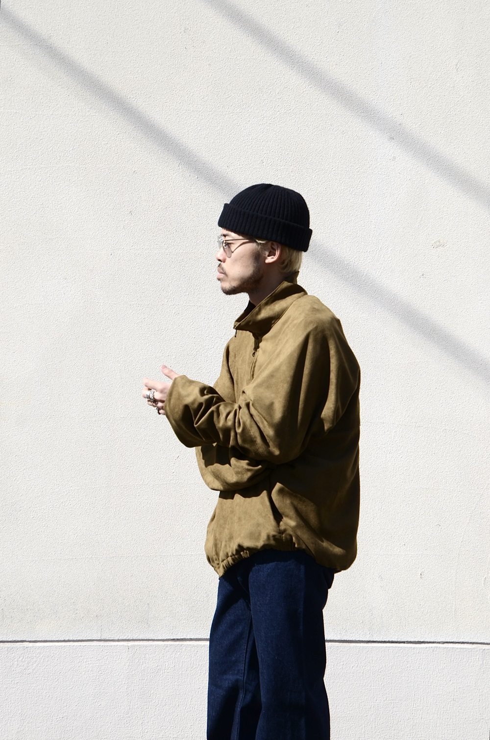 ANCELLM kimonoジャケット ANCELLM - NYLON KIMONO BLOUSON/GRAY | NapsNote