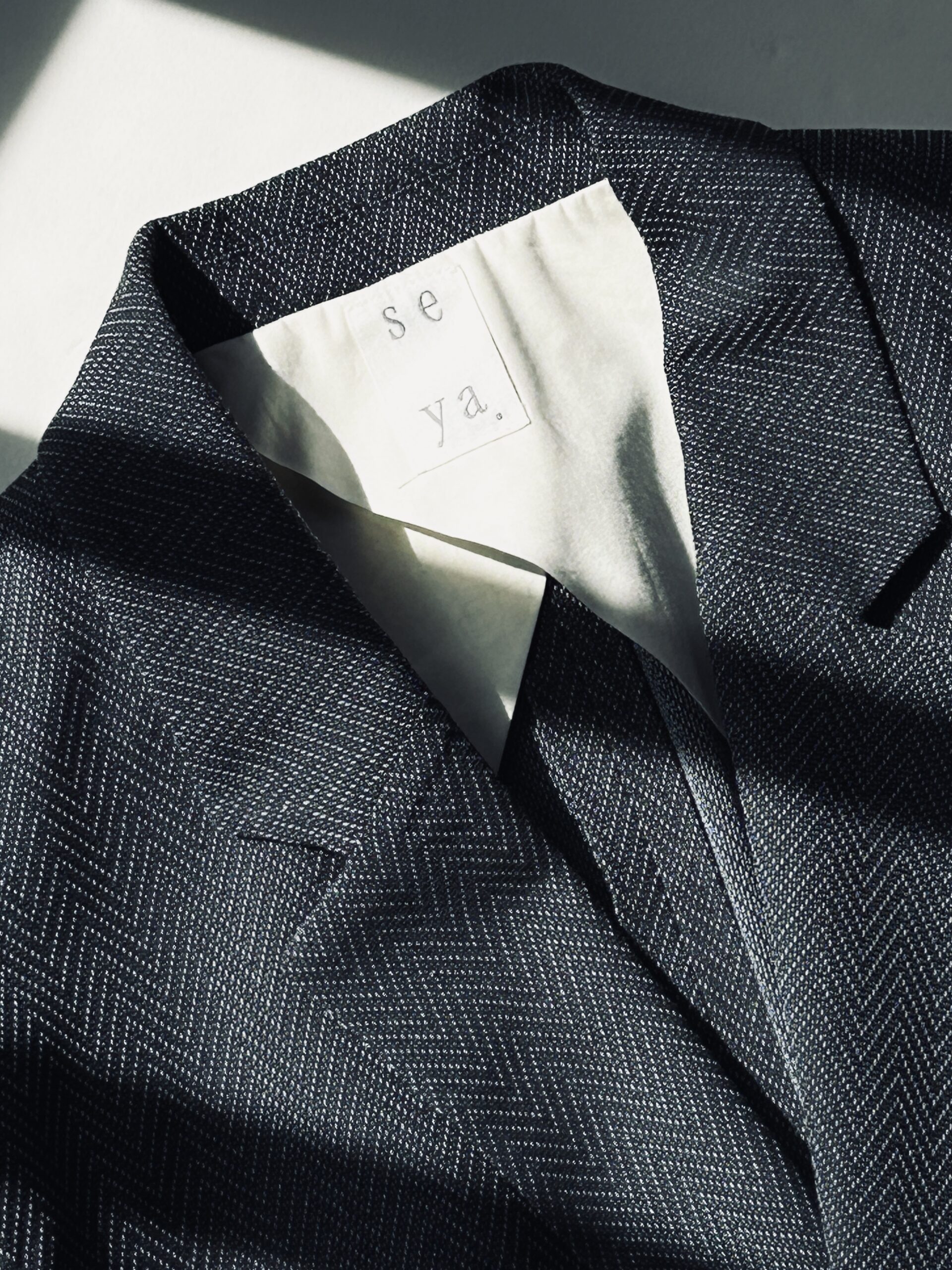seya. / セヤ“TAILORED W JACKET /SUMMER HERRINGBONE”“TRAVER PANTS 
