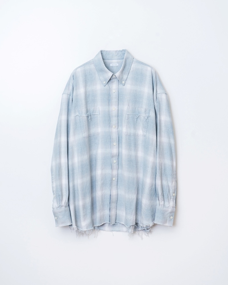 トップス Name. COTTON TWILL OMBRE CUT-OFF SHIRT Name.】春にこそ纏いたいチェックシャツ | CIENTO BLOG