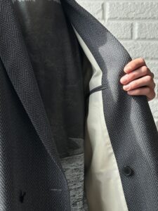 seya. / セヤ“TAILORED W JACKET /SUMMER HERRINGBONE”“TRAVER