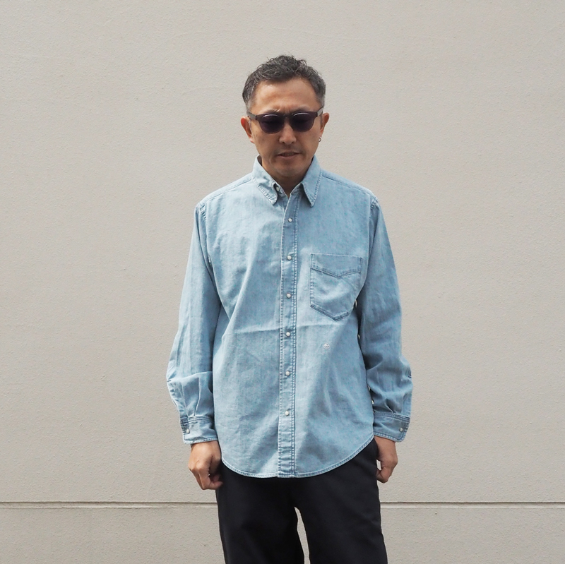 nanamica ライトブルーデニムシャツ　L nanamica ライトブルーデニムシャツ L nanamica / Regular