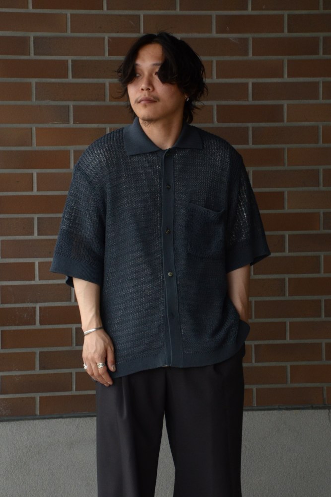 ヨーク コットンメッシュニットシャツ 通販