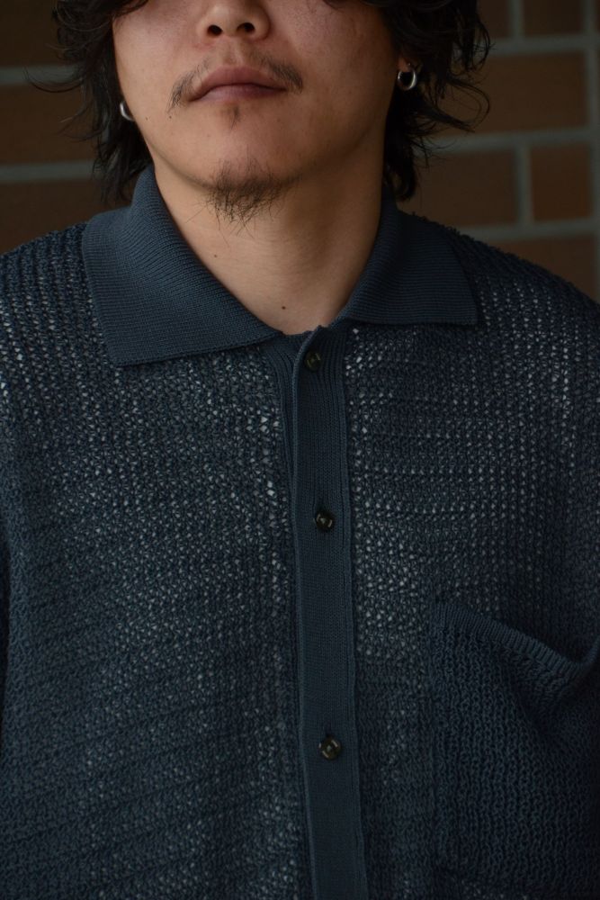 ヨーク コットンメッシュニットシャツ 通販