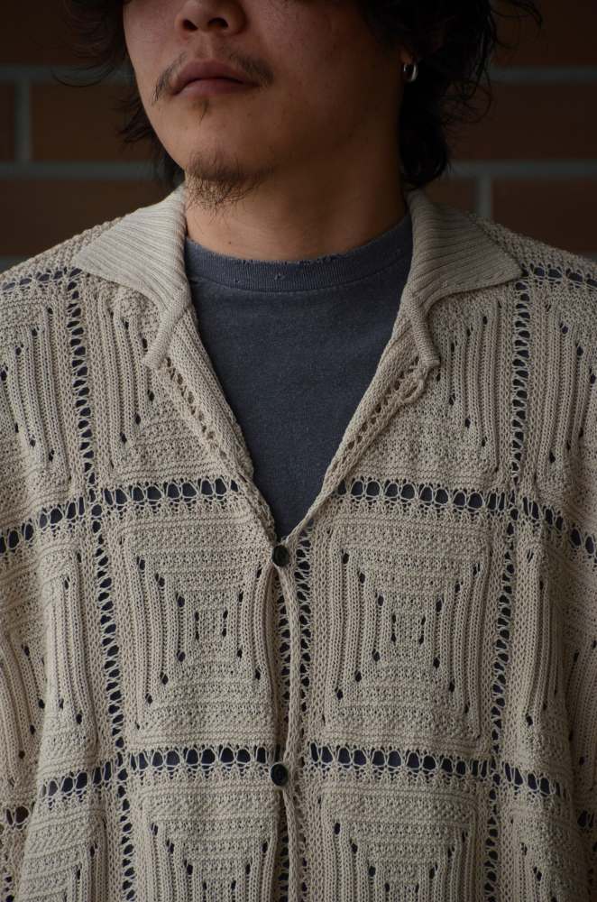 ヨーク クロシェットニットシャツ アイボリー 通販 正規