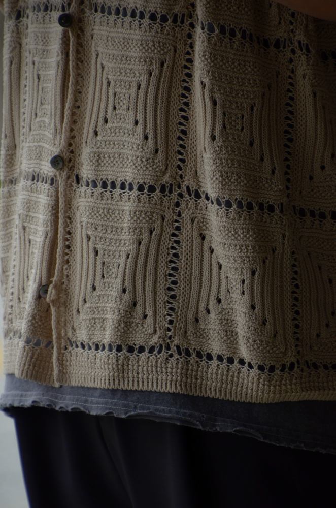 ヨーク クロシェットニットシャツ アイボリー 通販 正規