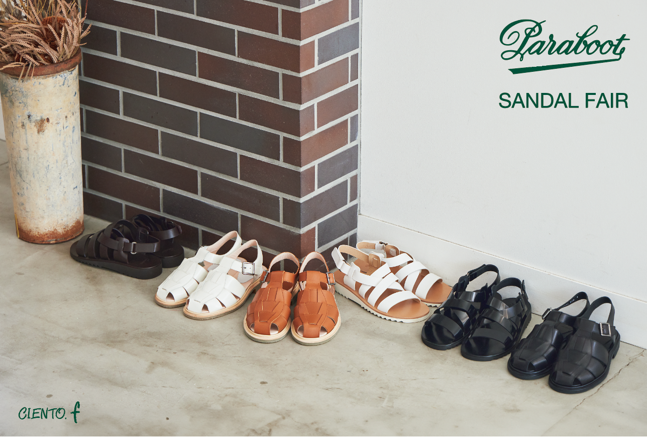 【Paraboot】CIENTO.ｆ初開催！パラブーツサンダルフェアいよいよスタートです！