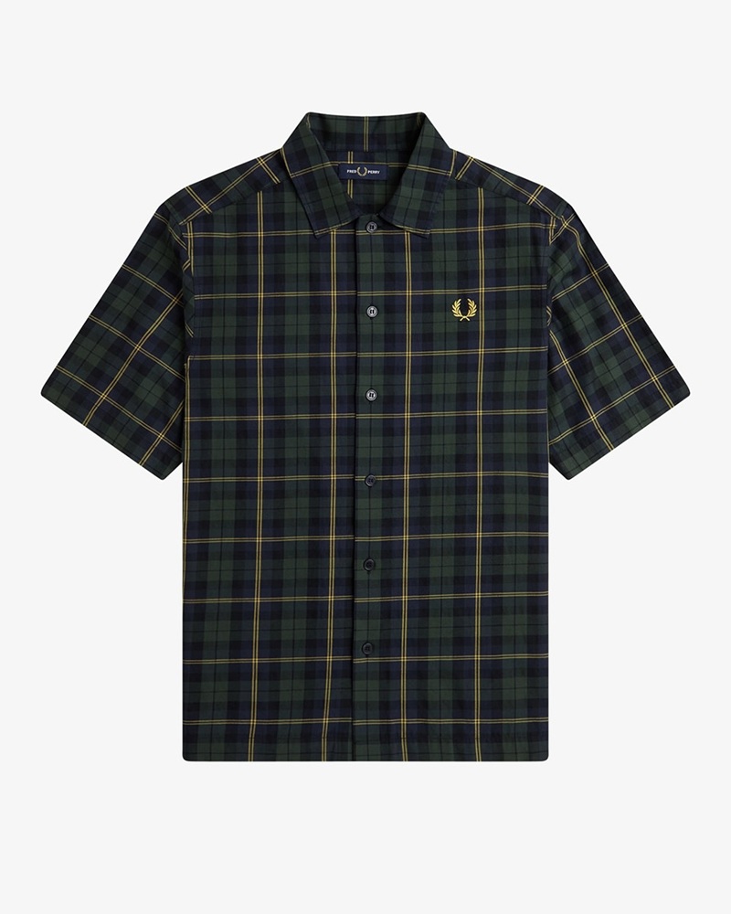 FRED PERRY タータンチェックシャツ Tartan Shirt 半袖 FRED PERRY フレッドペリー シャツ 半袖 メンズ タータン