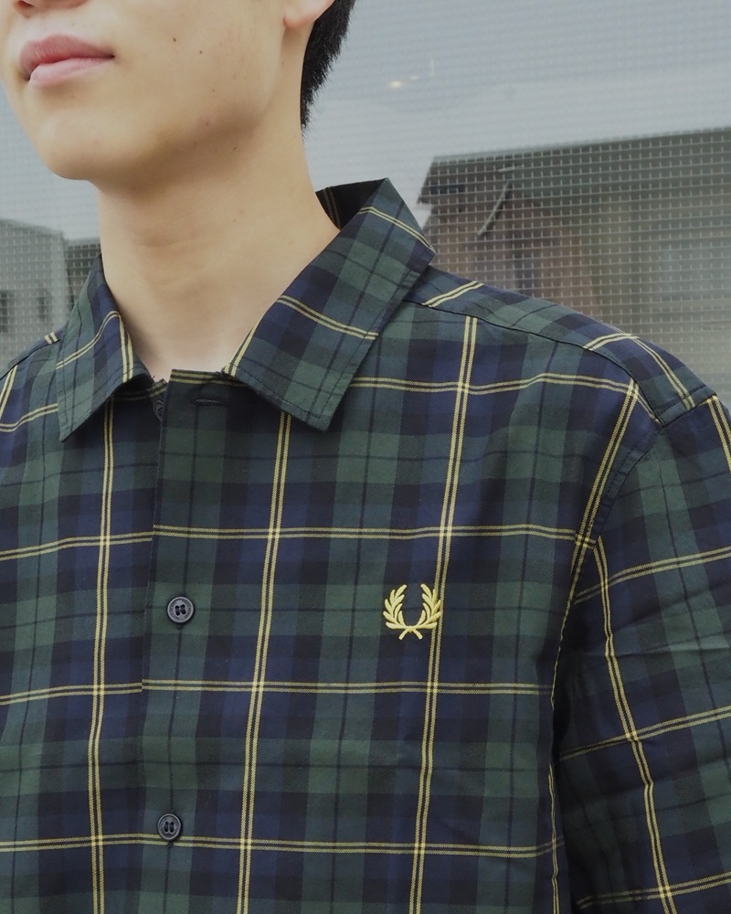 FRED PERRY】”Tartan Twill Short Sleeve Shirt” M9896 | CIENTO