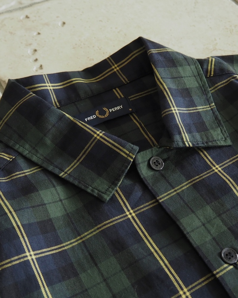 FRED PERRY タータンチェックシャツ Tartan Shirt 半袖 FRED PERRY フレッドペリー シャツ 半袖 メンズ タータン