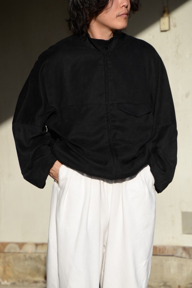 ANCELLM】 VEGAN SUEDE KIMONO BLOUSON | CIENTO BLOG