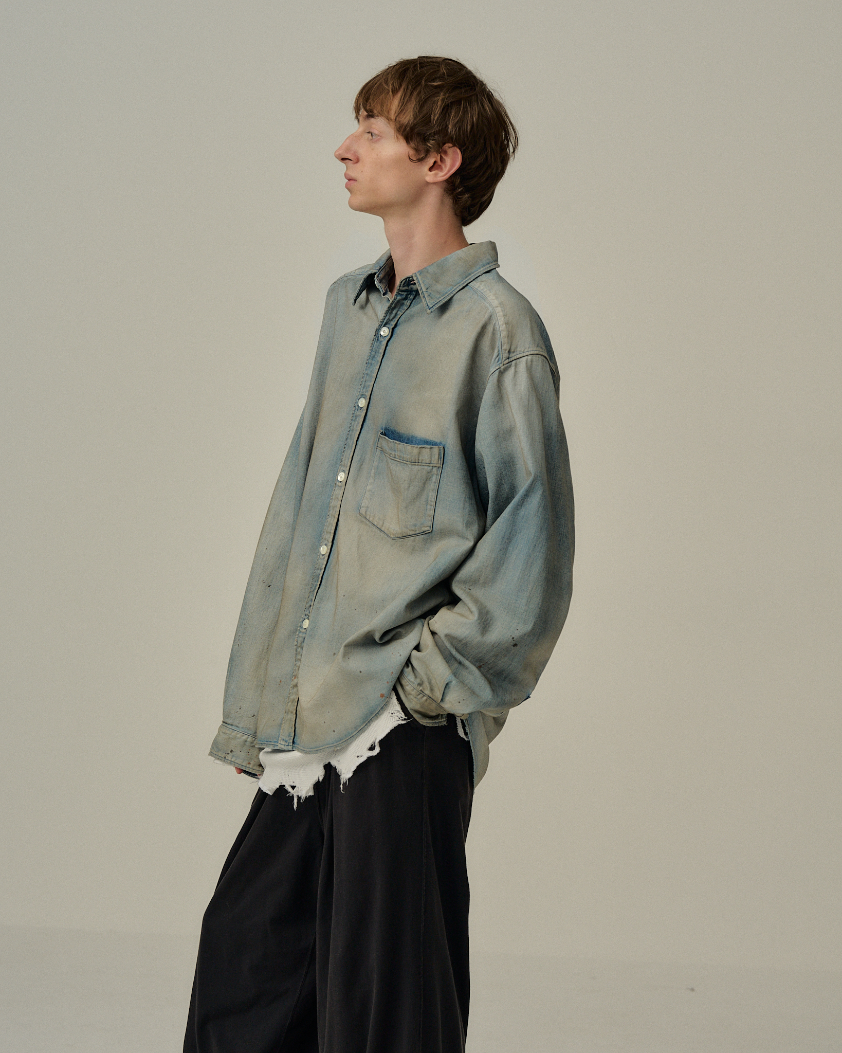 ANCELLM】”DENIM DRESS SHIRT” | CIENTO BLOG