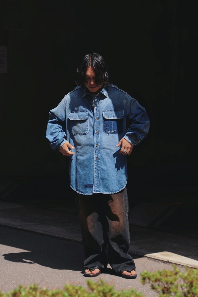 MR⭐︎モラビトブラン　【タグ付き新品未使用】デニムシャツ MR様専用⭐︎モラビトブラン 【タグ付き新品未使用】デニムシャツ