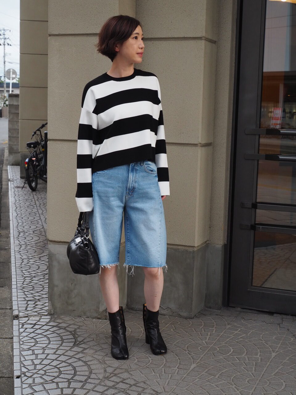 Max Mara】ボーダー柄が目を惹くビスコースニット “JESONE