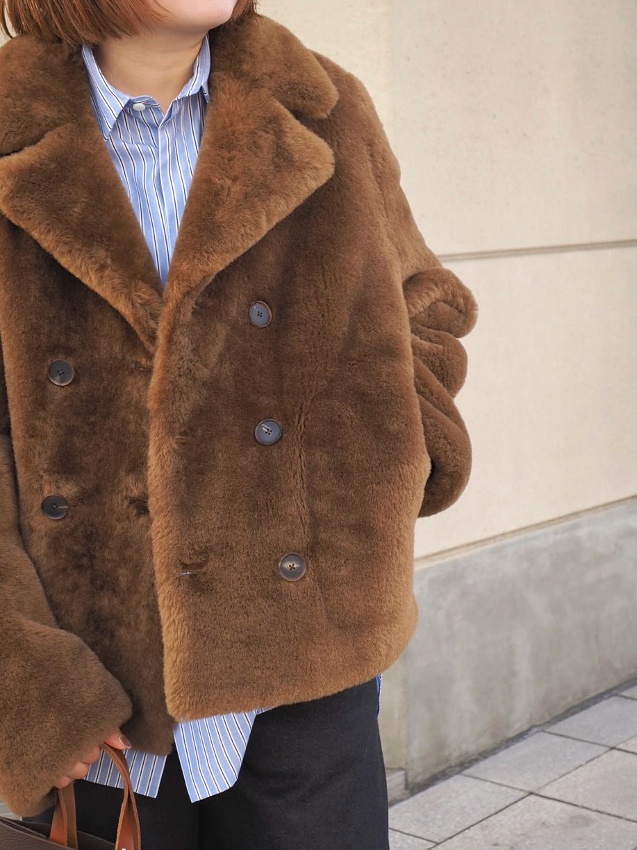 AURALEE】STRAIGHT MERINO MOUTON FUR P-COAT | CIENTO BLOG