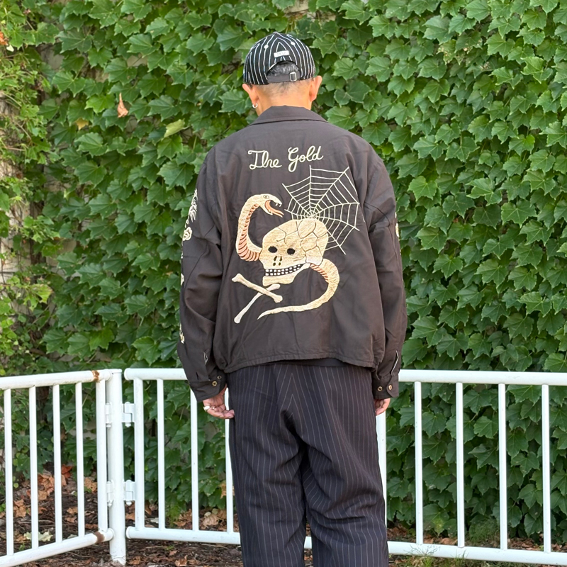 SKULL JACKET AGED MODEL / GOLD | CIENTO BLOG