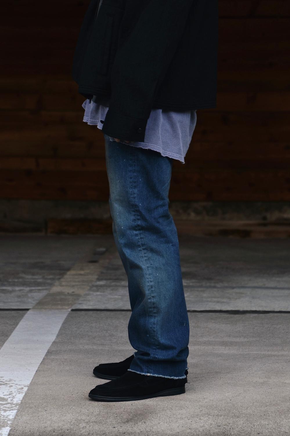パンツ ANCELLM #07 SLIM STRAIGHT 5P DENIM PANTS ANCELLM】 ブランド初「SLIM」シルエットのデニムが登場です “#07 SLIM