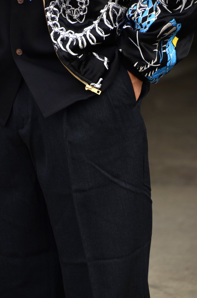 WACKO MARIA】 新感覚のウールチノ “DOUBLE PLEATED CHINO TROUSERS