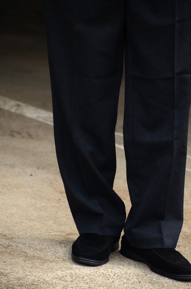 WACKO MARIA】 新感覚のウールチノ “DOUBLE PLEATED CHINO TROUSERS