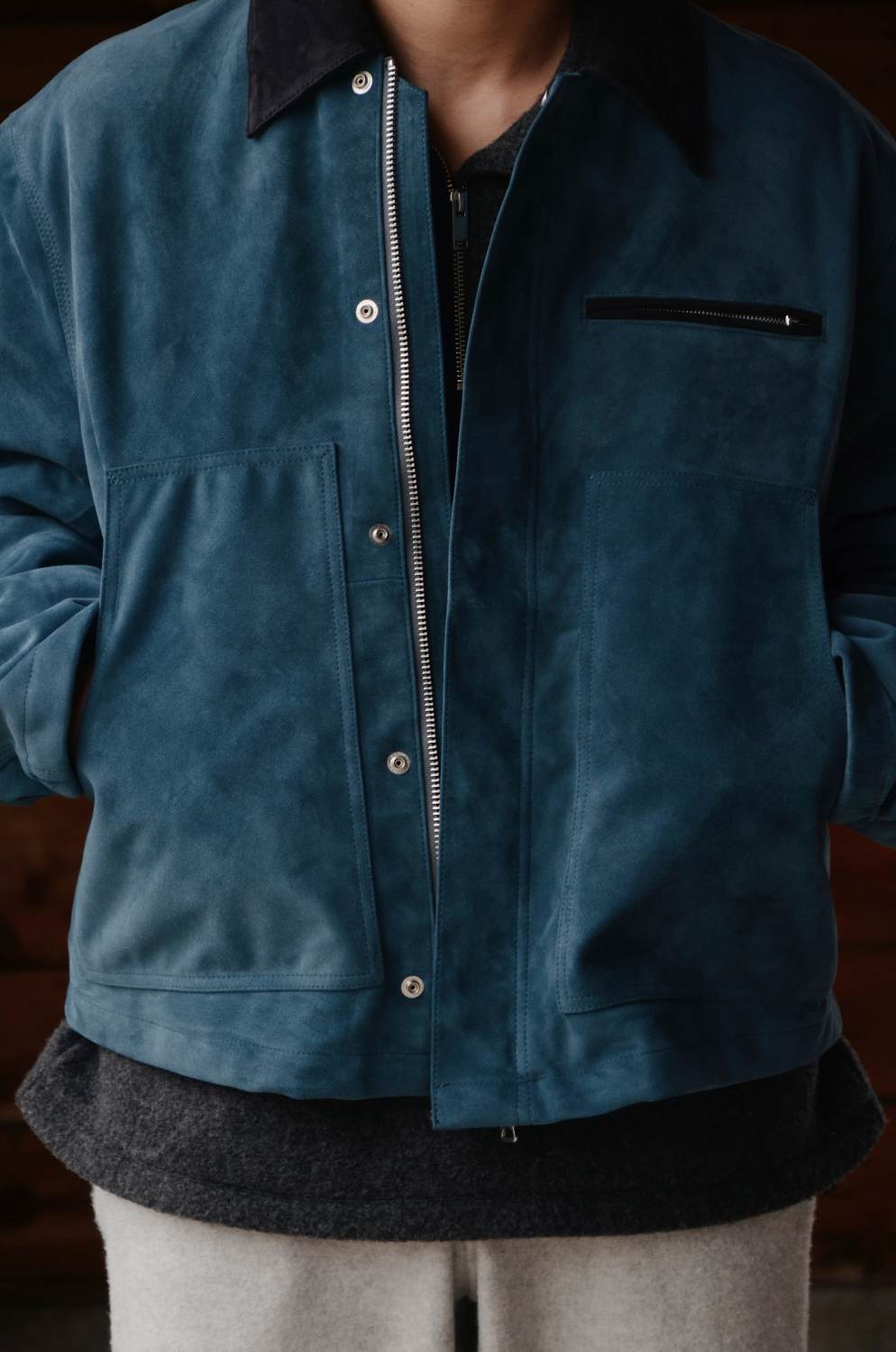 YOKE】異国の空気を纏うワークジャケット “Goat Suede Work Jacket