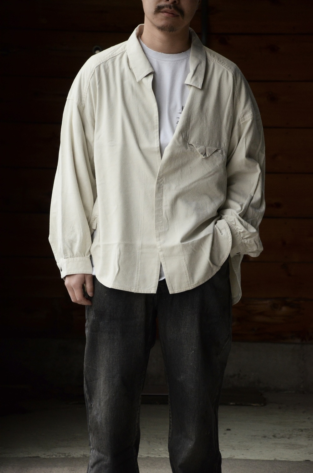ANCELLM】自然と漂う色気あるシャツ “SILK NEP LONG SHIRT” | CIENTO BLOG