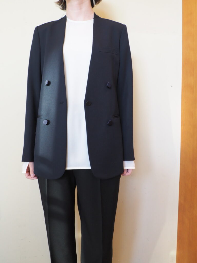 セレモニーやフォーマル、ビジネスにも【CINOH】NO COLLAR JACKET