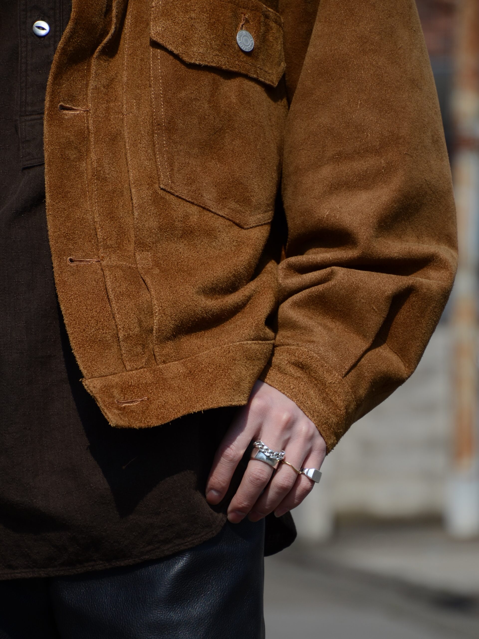 WACKOMARIAスエードトラッカージャケット　レザー WACKO MARIA (ワコマリア) SUEDE LEATHER TRUCKER JACKET ( TYPE-1